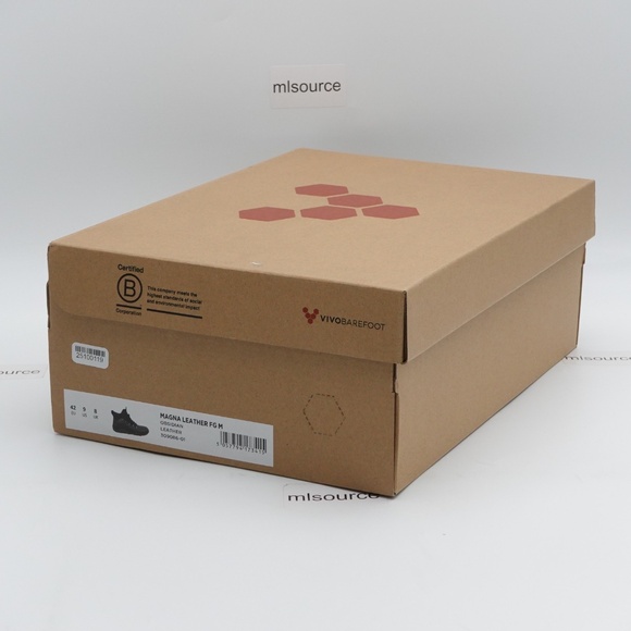 NEW VivoBarefoot Men's Magna Leather FG Barefoot Hiking Boots 309086-01 Obsidian - Picture 6 of 13